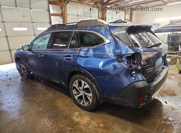4S4BTAPC0L3141588 2020 SUBARU OUTBACK Синий Задняя левая четверть