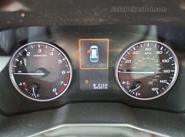 4S4BTAPC0L3141588 2020 SUBARU OUTBACK Синий Вид щитка приборов