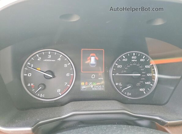 4S4BTAPC0L3177216 2020 SUBARU OUTBACK Зеленый Вид щитка приборов