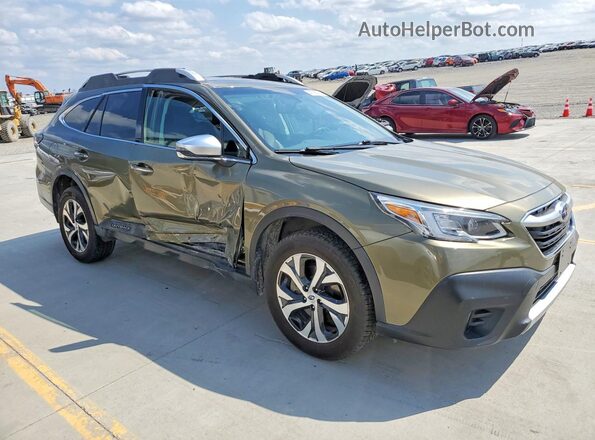 4S4BTAPC0L3177216 2020 SUBARU OUTBACK Зеленый Передняя правая четверть