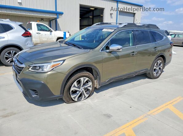 4S4BTAPC0L3177216 2020 SUBARU OUTBACK Зеленый Передняя левая четверть