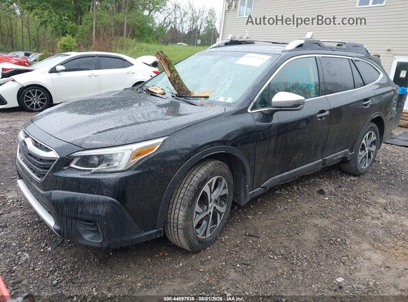 4S4BTAPC4L3227809 2020 SUBARU OUTBACK Черный Передняя левая четверть