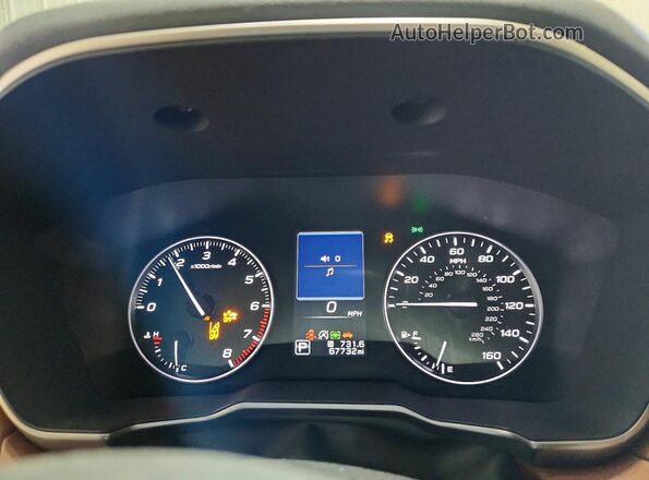 4S4BTAPC5N3236277 2022 SUBARU OUTBACK Green ხელსაწყოთა პანელის ხედი