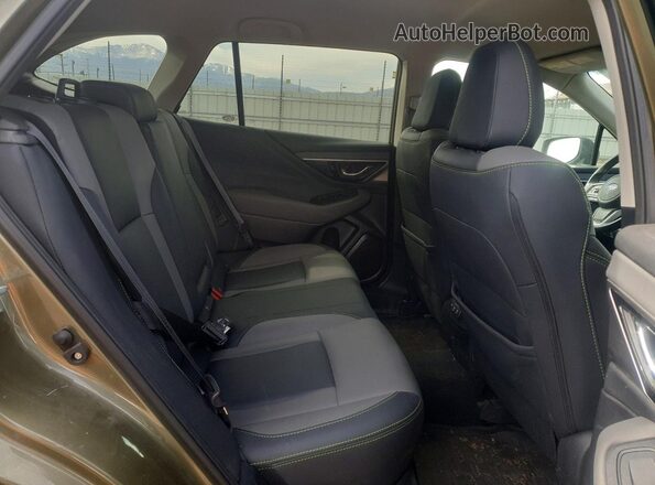4S4BTGJD2N3243840 2022 SUBARU OUTBACK Зеленый Вид задних сидений