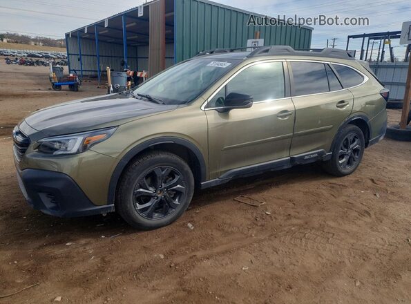 4S4BTGJD2N3243840 2022 SUBARU OUTBACK Зеленый Передняя левая четверть