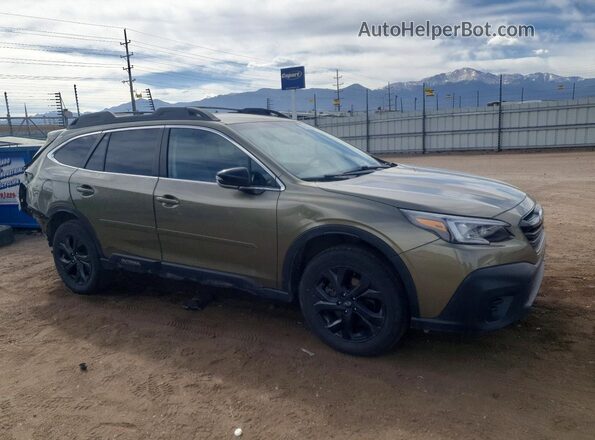 4S4BTGJD2N3243840 2022 SUBARU OUTBACK Зеленый Передняя правая четверть