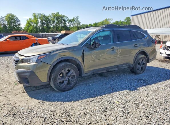 4S4BTGJDXM3224273 2021 SUBARU OUTBACK Green Առջևի ձախ երեք քառորդ տեսարան