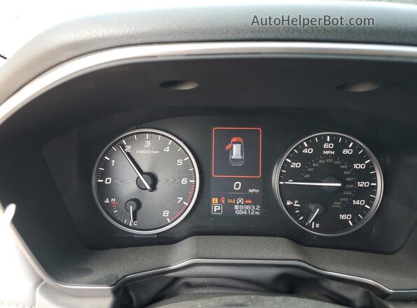4S4BTGKD0L3173475 2020 SUBARU OUTBACK Черный Вид щитка приборов