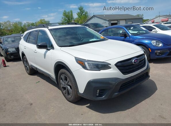 4S4BTGKD2L3140915 2020 SUBARU OUTBACK Белый Передняя правая четверть