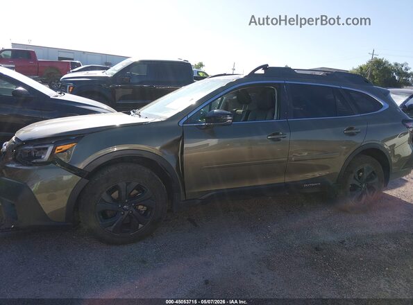 4S4BTGLD4M3140348 2021 SUBARU OUTBACK Зеленый Вид задней части салона