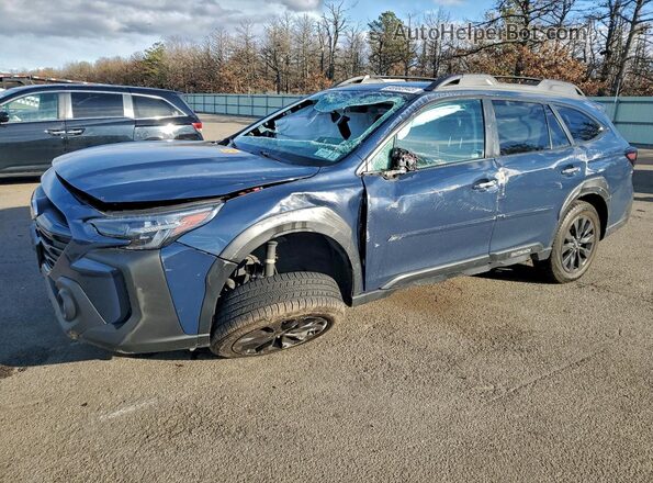 4S4BTGLD7R3123535 2024 SUBARU OUTBACK Синий Передняя левая четверть