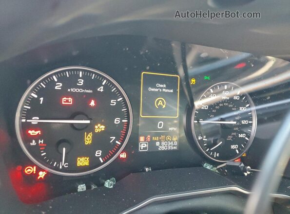 4S4BTGLD7R3123535 2024 SUBARU OUTBACK Синий Вид щитка приборов