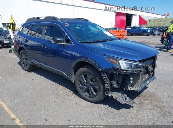 4S4BTGLD9M3117244 2021 SUBARU OUTBACK Синий Передняя правая четверть