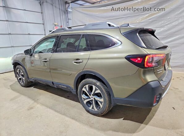 4S4BTGPD1L3242618 2020 SUBARU OUTBACK Зеленый Задняя левая четверть