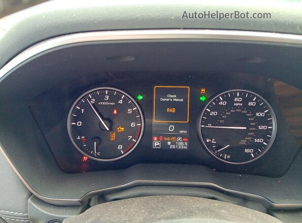 4S4BTGPD3P3203101 2023 SUBARU OUTBACK Gray Вид щитка приладів