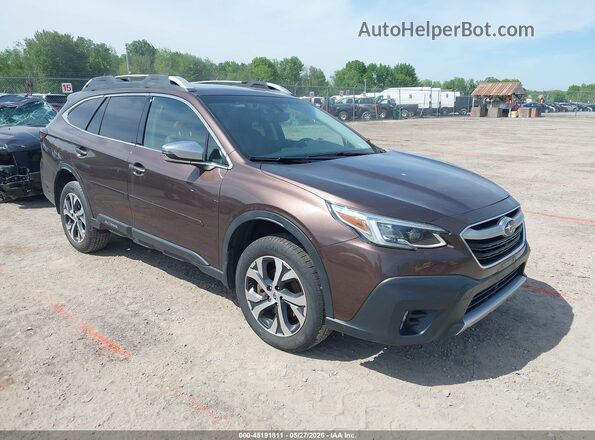 4S4BTGPD6L3255350 2020 SUBARU OUTBACK Коричневый Передняя правая четверть
