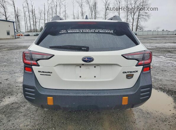 4S4BTGUD7S3220917 2025 SUBARU OUTBACK Белый Вид сзади