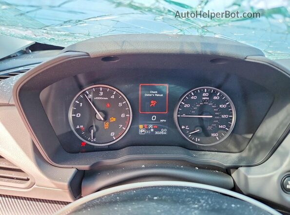 4S4GUHD64T3709979 2026 SUBARU CROSSTREK Белый Вид щитка приборов
