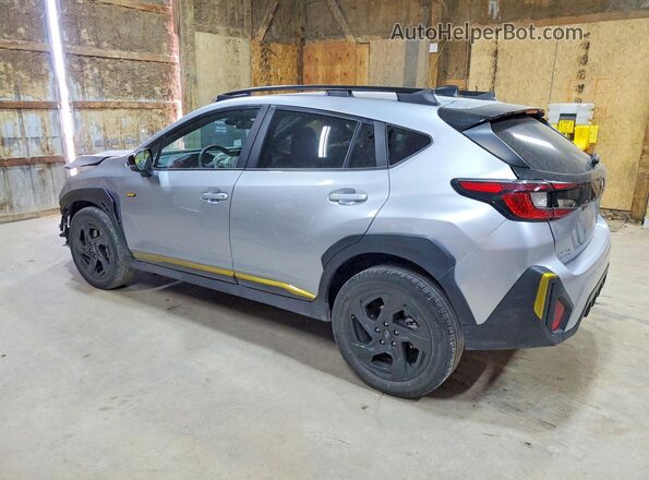 4S4GUHF64R3712225 2024 SUBARU CROSSTREK Серебряный Задняя левая четверть