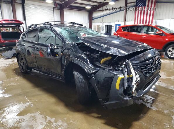 4S4GUHF64R3764292 2024 SUBARU CROSSTREK Черный Передняя правая четверть