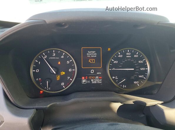 4S4GUHF68R3842489 2024 SUBARU CROSSTREK Серебряный Вид щитка приборов