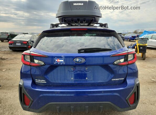 4S4GUHL62R3747611 2024 SUBARU CROSSTREK Blue Widok z tyłu