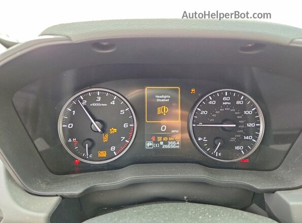 4S4GUHL62R3747611 2024 SUBARU CROSSTREK Blue Widok zestawu wskaźników