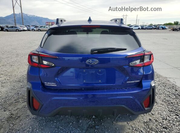 4S4GUHL63R3708557 2024 SUBARU CROSSTREK Синий Вид сзади