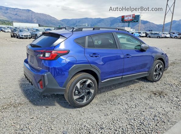 4S4GUHL63R3708557 2024 SUBARU CROSSTREK Синий Задняя правая четверть