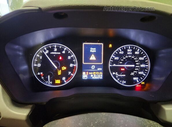 4S4GUHL63R3723446 2024 SUBARU CROSSTREK Green Widok zestawu wskaźników