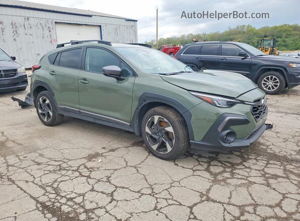 4S4GUHM64R3717427 2024 SUBARU CROSSTREK Green Delantero derecho