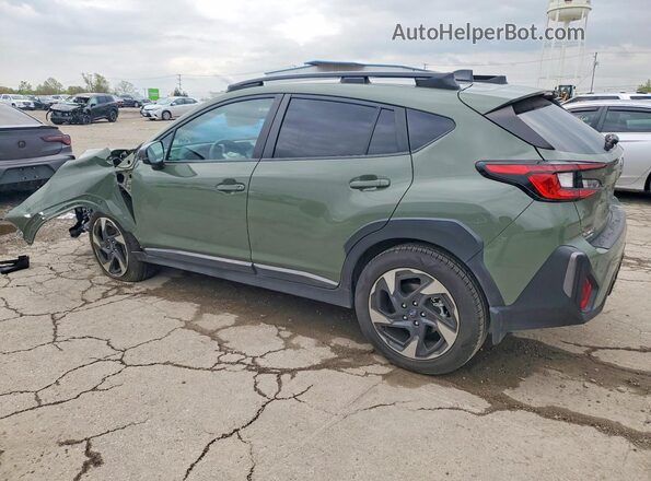 4S4GUHM64R3717427 2024 SUBARU CROSSTREK Green Trasero izquierdo
