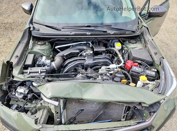 4S4GUHM65S3700576 2025 SUBARU CROSSTREK Green Vista del compartimento del motor