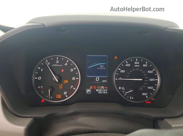 4S4GUHM65S3755030 2025 SUBARU CROSSTREK Серебряный Вид щитка приборов