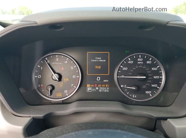 4S4GUHM68S3701768 2025 SUBARU CROSSTREK Green ხელსაწყოთა პანელის ხედი