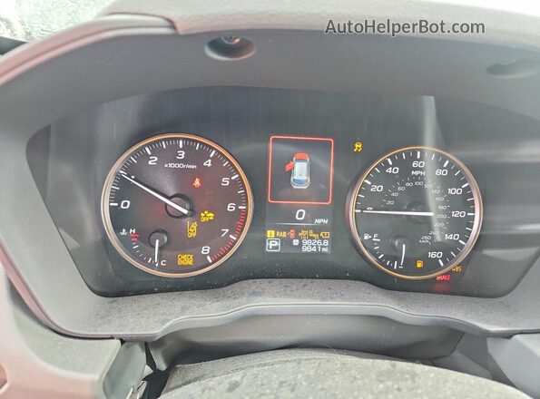 4S4GUHU62S3726858 2025 SUBARU CROSSTREK Черный Вид щитка приборов