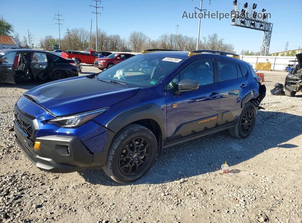 4S4GUHU64T3700487 2026 SUBARU CROSSTREK Синий Передняя левая четверть