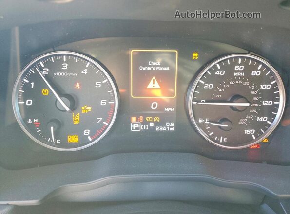 4S4SLDB68T3003428 2026 SUBARU FORESTER Белый Вид щитка приборов