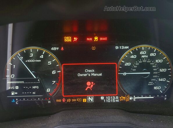 4S4SLDL63T3003612 2026 SUBARU FORESTER Black Widok zestawu wskaźników