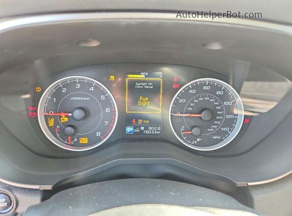 4S4WMAFD6M3418285 2021 SUBARU ASCENT Белый Вид щитка приборов