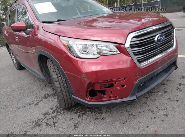 4S4WMAFD7K3430670 2019 SUBARU ASCENT Red წინა ხედი