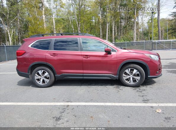 4S4WMAFD7K3430670 2019 SUBARU ASCENT Red უკანა სალონის ხედი