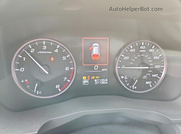 4S4WMAFD9S3403681 2025 SUBARU ASCENT Silver ხელსაწყოთა პანელის ხედი
