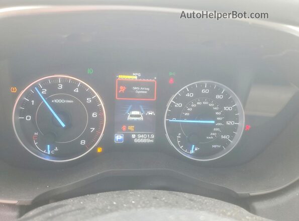 4S4WMALD3K3431545 2019 SUBARU ASCENT Tan ხელსაწყოთა პანელის ხედი