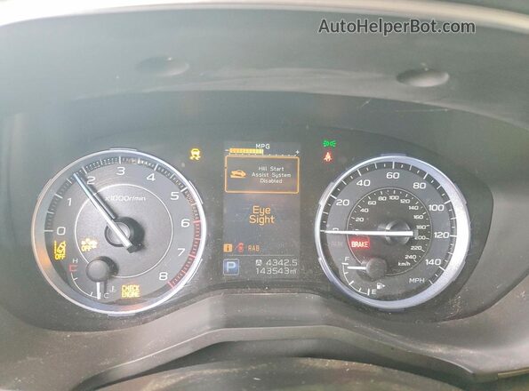 4S4WMALDXK3452036 2019 SUBARU ASCENT Коричневый Вид щитка приборов