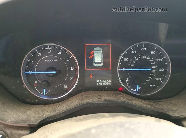 4S4WMAPD1K3446281 2019 SUBARU ASCENT Blue Vista del cuadro de instrumentos