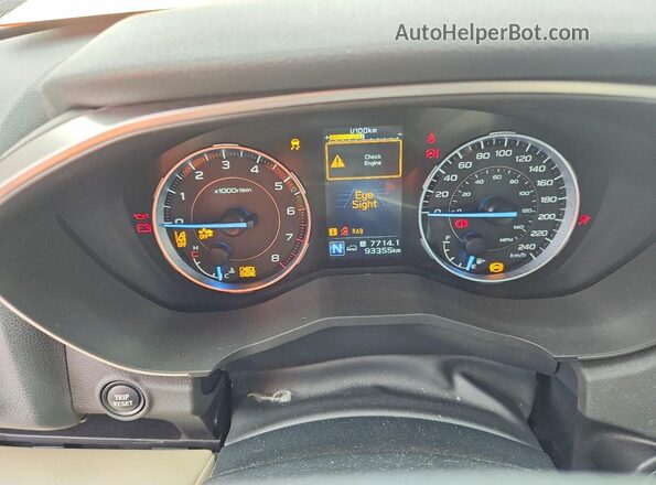 4S4WMAPD5L3473260 2020 SUBARU ASCENT Черный Вид щитка приборов