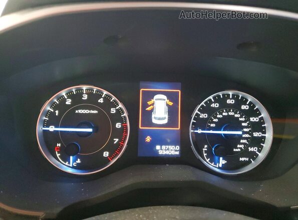 4S4WMAPD7L3480761 2020 SUBARU ASCENT Красный Вид щитка приборов