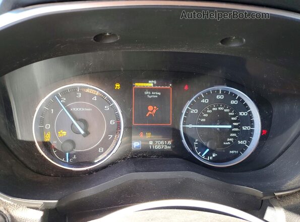 4S4WMARD1K3459061 2019 SUBARU ASCENT Black Вид щитка приладів