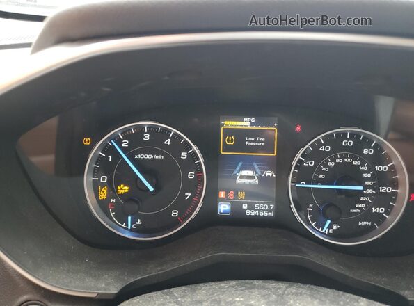 4S4WMARD1L3400092 2020 SUBARU ASCENT Brown Вид щитка приладів